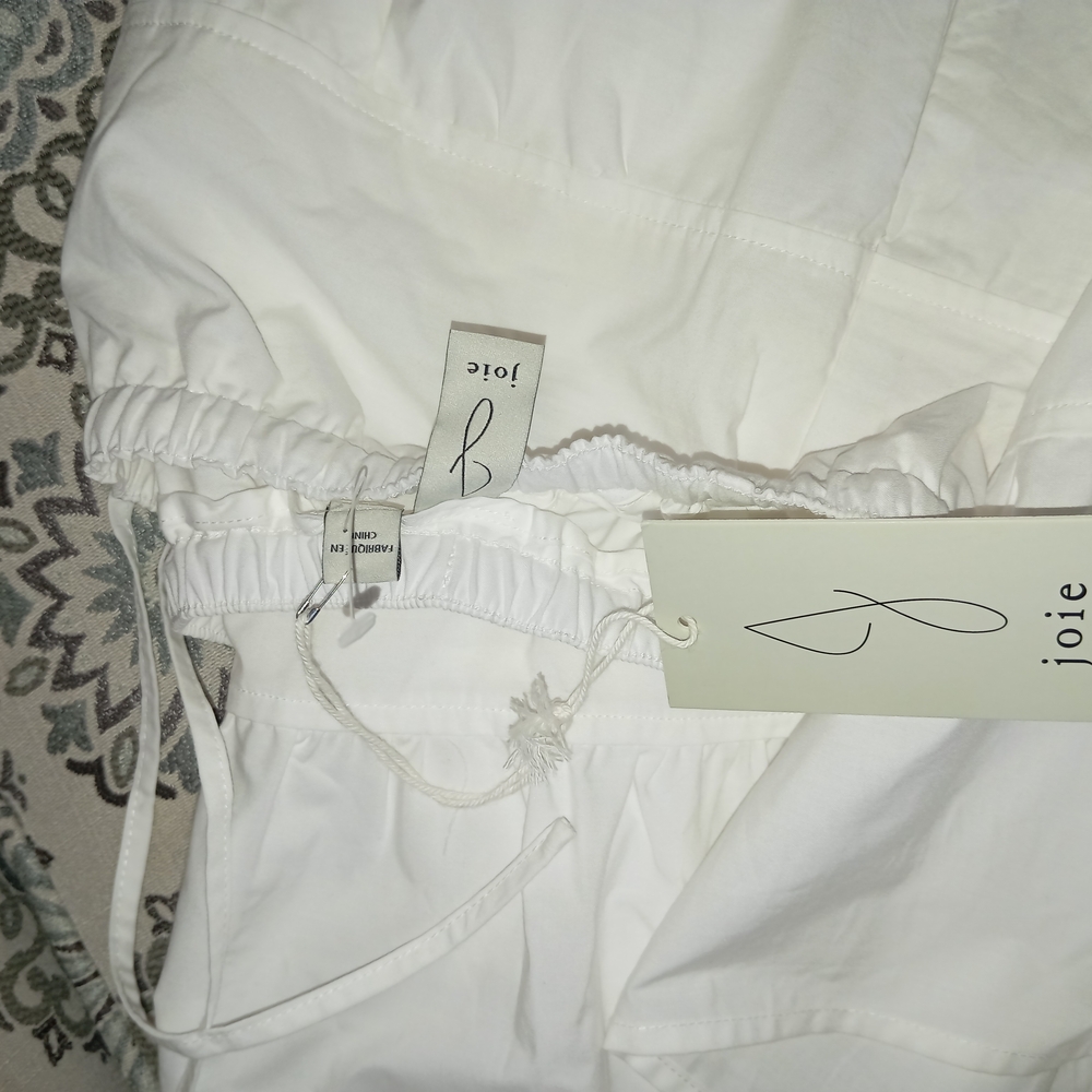 Joie White Drawstring Pants